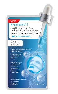 르누보떼 브라이트닝 슈퍼 아쿠아 콜라겐 에센스 마스크 팩 25mL ㅣ RENOUVEAUTE Brightening Super Aqua Collagen Essence Mask Pack 25ml